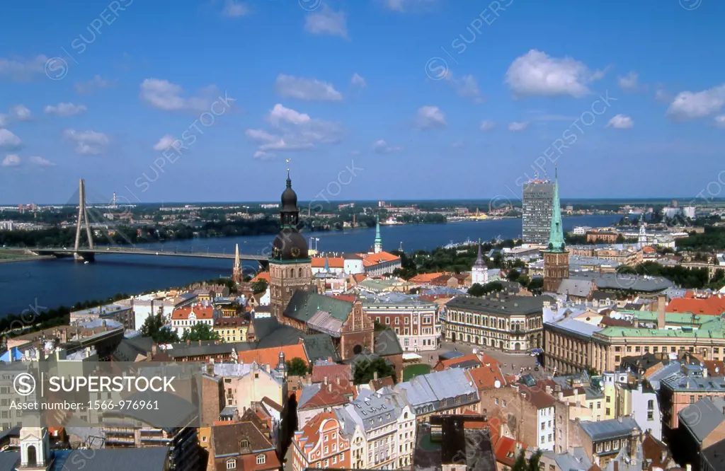 Latvia Riga panorama