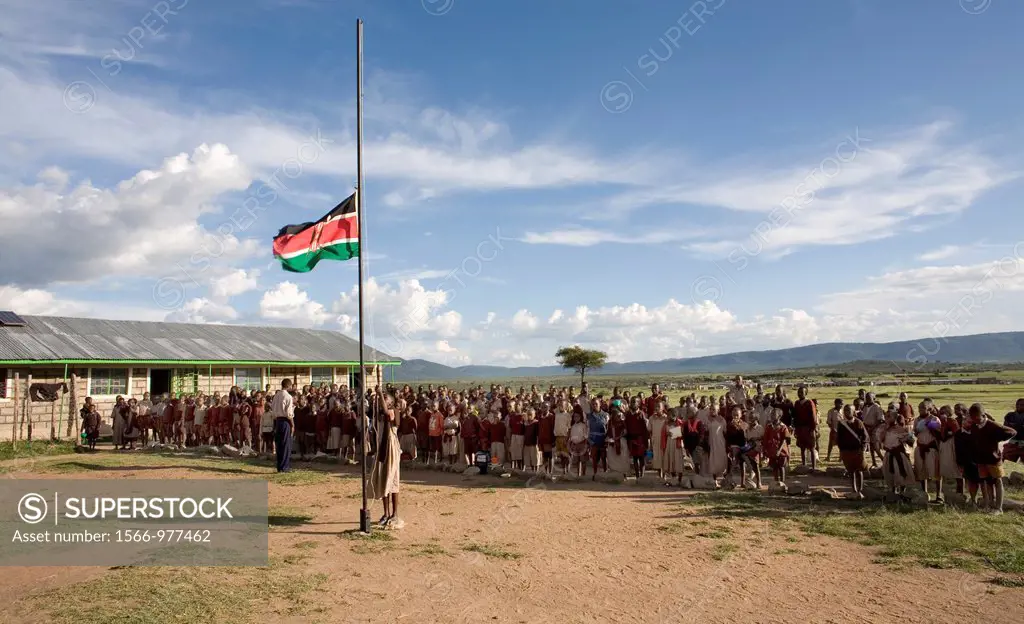Primary school in Kenya  Most of the students are froma nearby village inhabtited by people of the the Massai tribe  Many kids go to school but many d...