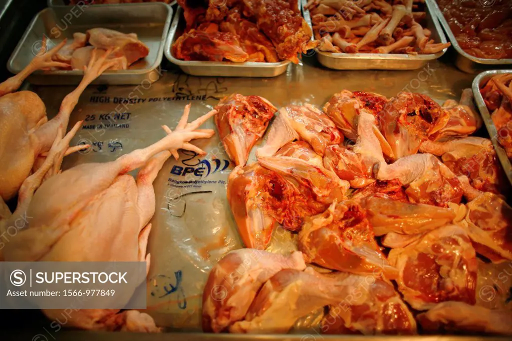 Poultry for sale at a market near the Longneck camp Approximately 300 Burmese refugees in Thailand are members of the indigenous group known as the Lo...