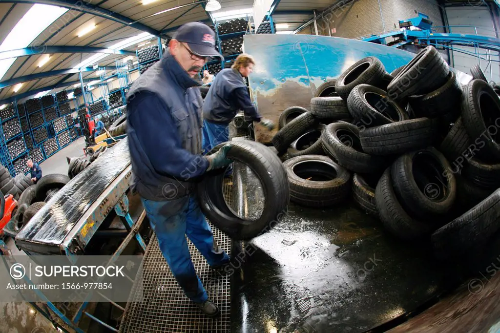 Recycling of tyres The best are stored and shipped to third world countries the bad tires are shredded into granulate and processed for different purp...