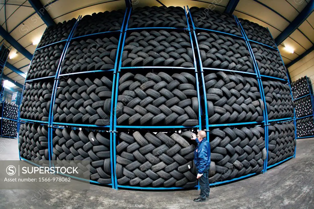 Recycling of tyres The best are stored and shipped to third world countries the bad tires are shredded into granulate and processed for different purp...