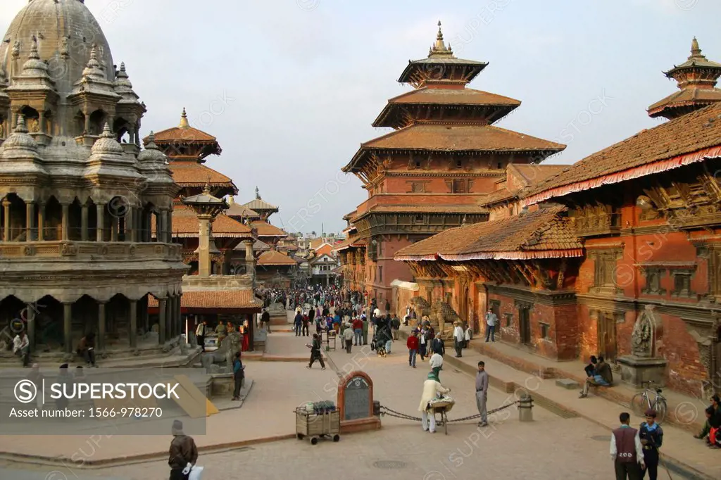 Temples around old Durbar and Basantapur square in Katmandu