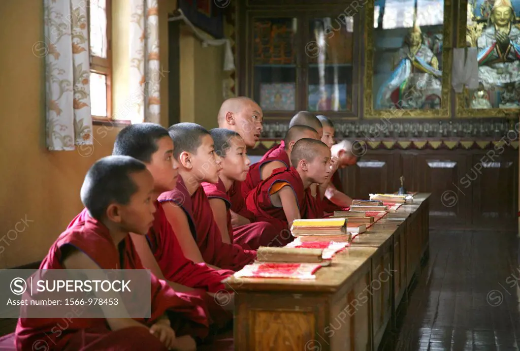 Tibetan monks in Kathmandu, Nepal The majority of monks in Nepal are refugees from Tibet and live in monasteries in Nepal Young monks go also to schoo...