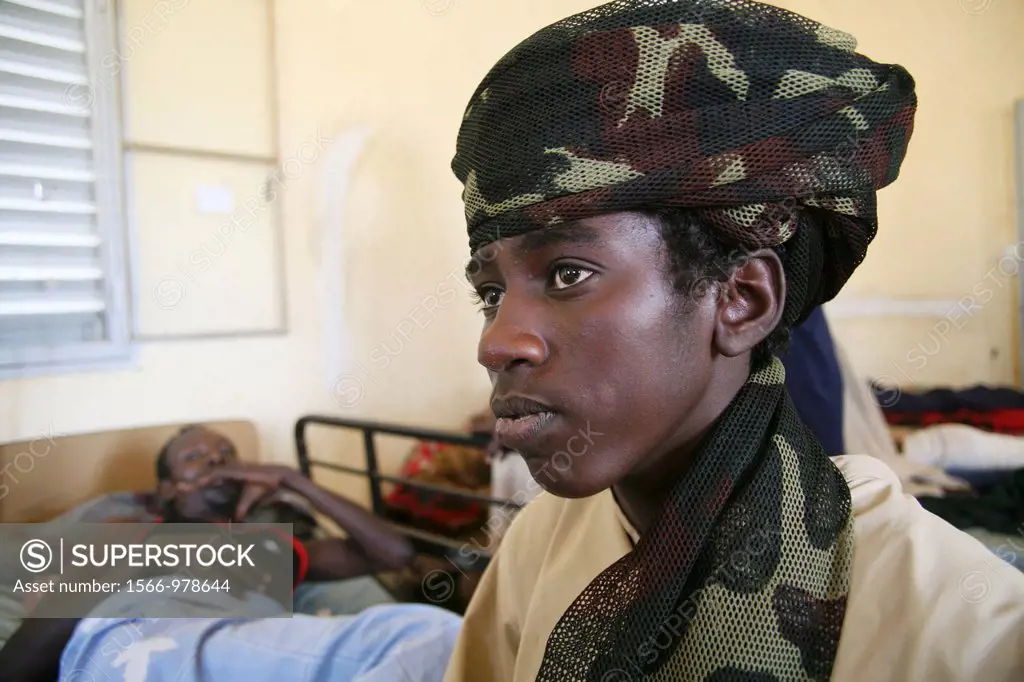 Rebels from the Justice and Equality Movement who are injured and hospitalised in a Chadian hospital The JEM rebels are fighting the Sudanese governme...
