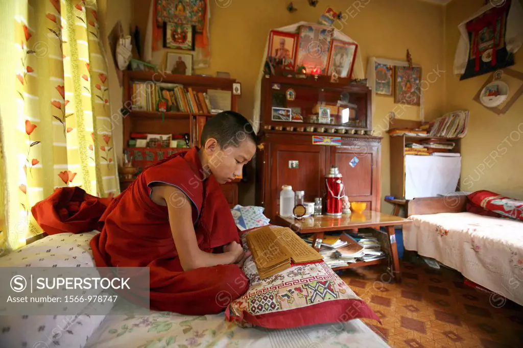 Tibetan monks in Kathmandu, Nepal The majority of monks in Nepal are refugees from Tibet and live in monasteries in Nepal Young monks go also to schoo...