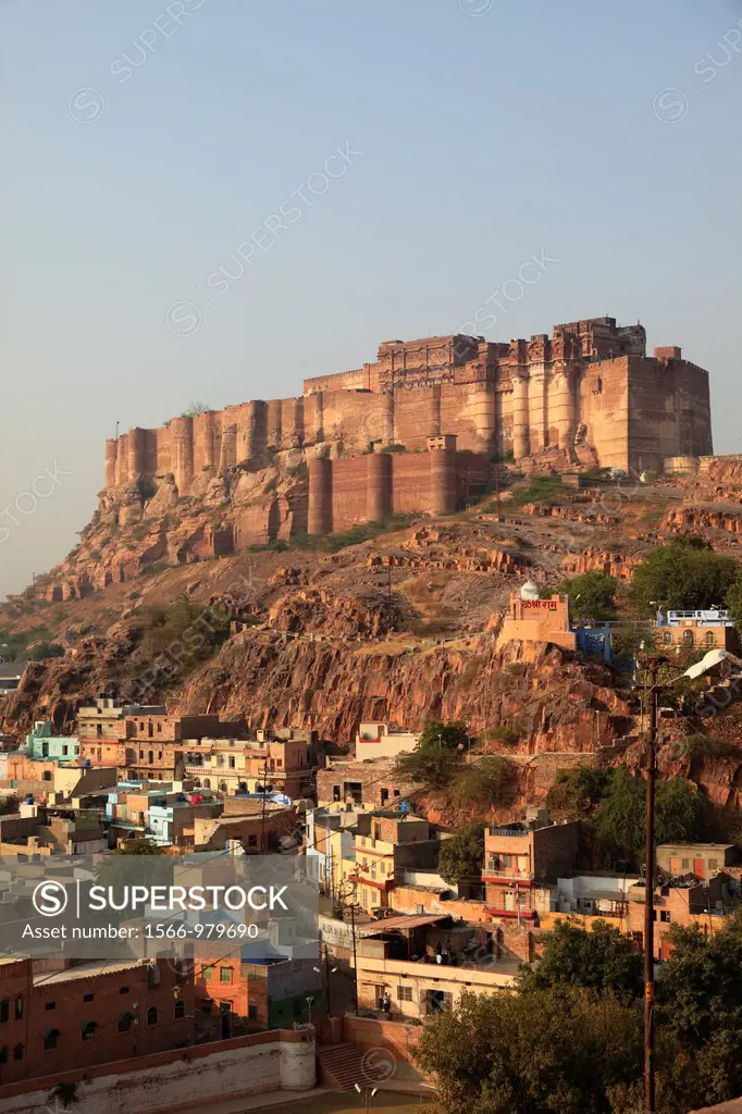 India, Rajasthan, Jodhpur, Mehrangarh Fort,