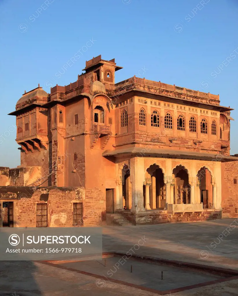 India, Rajasthan, Nagaur, Ahhichatragarh Fort, Fort of the Hooded Cobra, Bakht Singh Mahal,