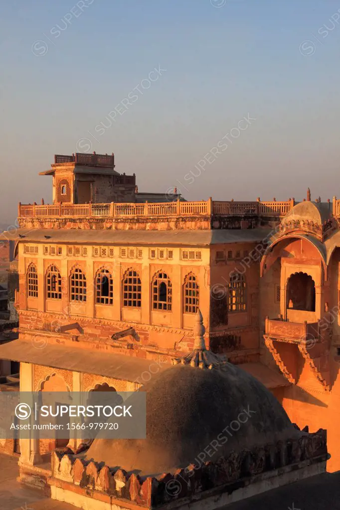 India, Rajasthan, Nagaur, Ahhichatragarh Fort, Fort of the Hooded Cobra, Bakht Singh Mahal,