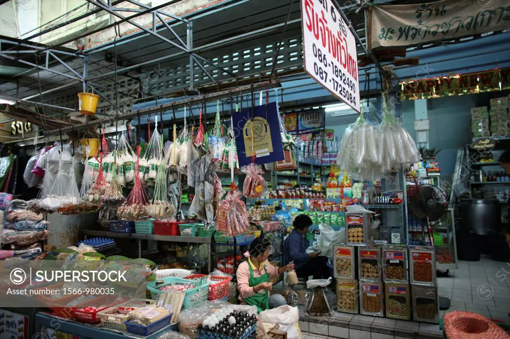 Interior of a supermarket near the Longneck village Approximately 300 Burmese refugees in Thailand are members of the indigenous group known as the Lo...