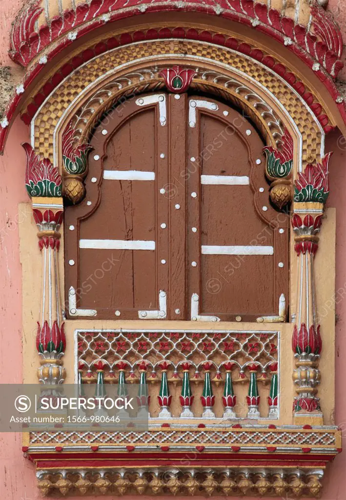 India, Rajasthan, Deshnok, Karni Mata Temple, window,