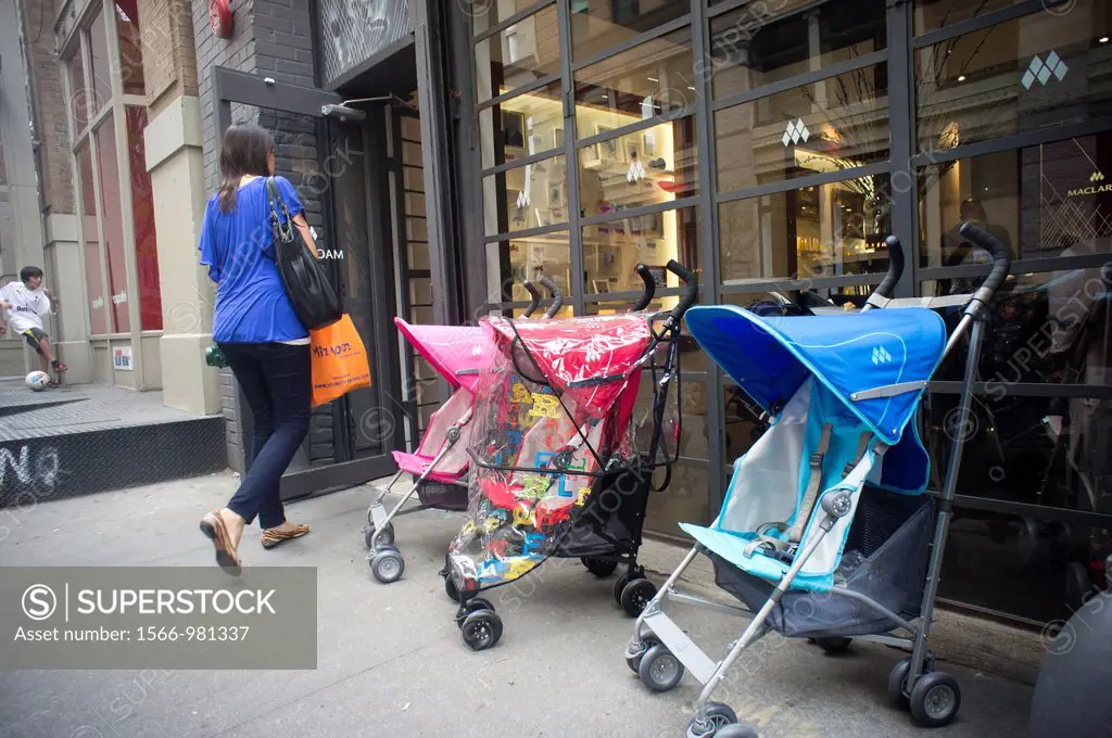 Strollers on display outside the Maclaren stroller store in the Soho neighborhood of New York The United States unit of the company has filed for Chap...