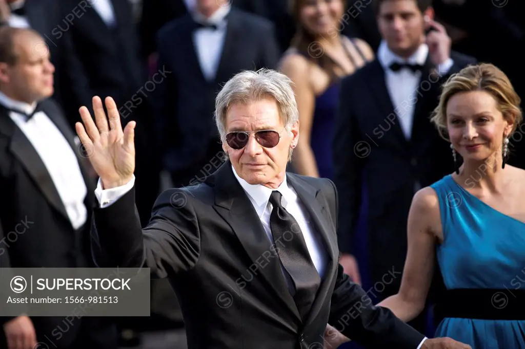 stars and invited to the red carpet of the Palais des Festivals arrival of Harrison Ford Cannes Film Festival 2008, Maritime Alps, France