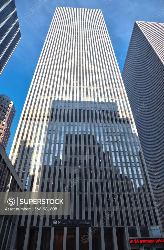 News Corporation Tower 1211 Sixth Avenue in Manhattan, New York City, United States of America