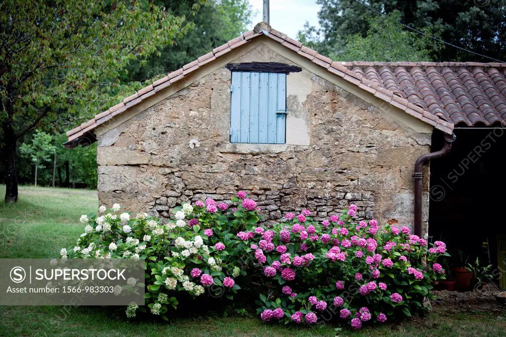 House detail in Meyrals, Dordogne, France