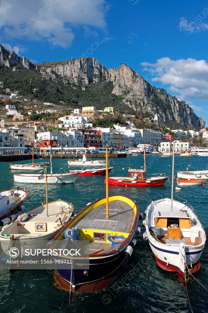 Europe, Italy, Capri, Marina Grande´s port