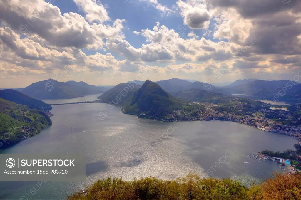 Monte Bre, Lake Lugano, Ticino, Switzerland