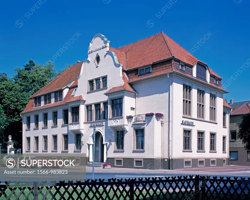 Germany, Hoya, Weser, Middle Weser region, Lower Saxony, city hall
