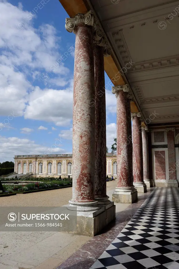 peristyle of the Grand Trianon, Domain of Versailles, Yvelines departement, France, Europe