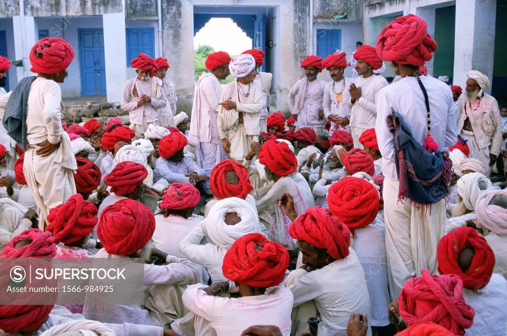 Caste council among Rebari people. Rajasthan, India. Caste council or panchayat act as a local self-government.