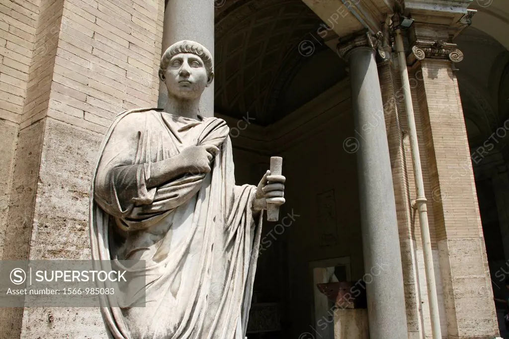 statue in the vatican museum, rome