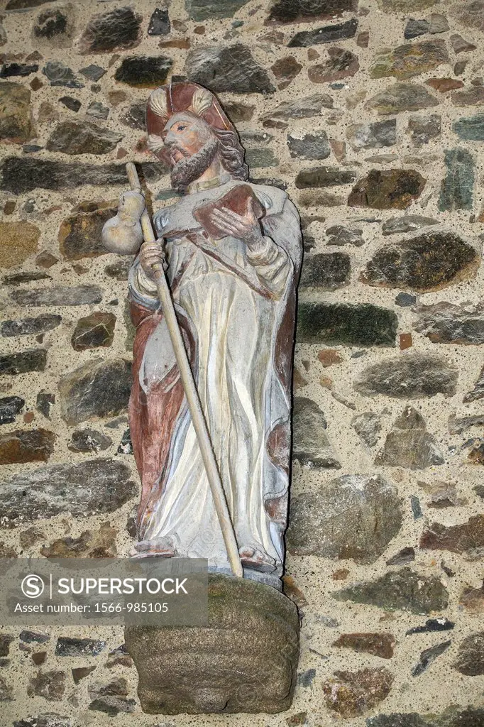 St Jacques major, church in perros guirec, armor Coast, brittany, France