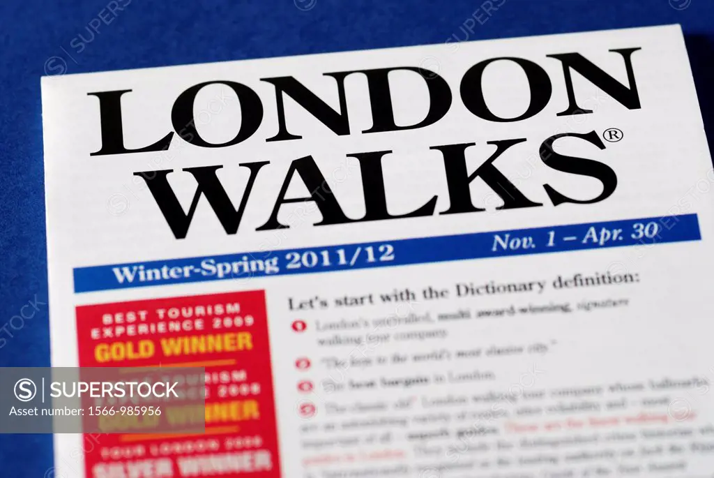  London Walks  urban walking tour company pamphlet