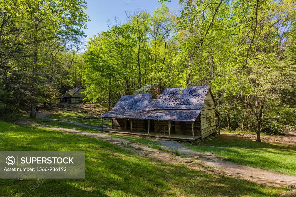 Noah Bud” Ogle homestead and farm on the Roaring Fork Motor Nature Trail in the Great Smoky Mountains National Park in Tennessee