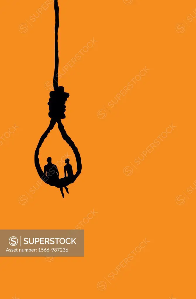 Sitting in a noose