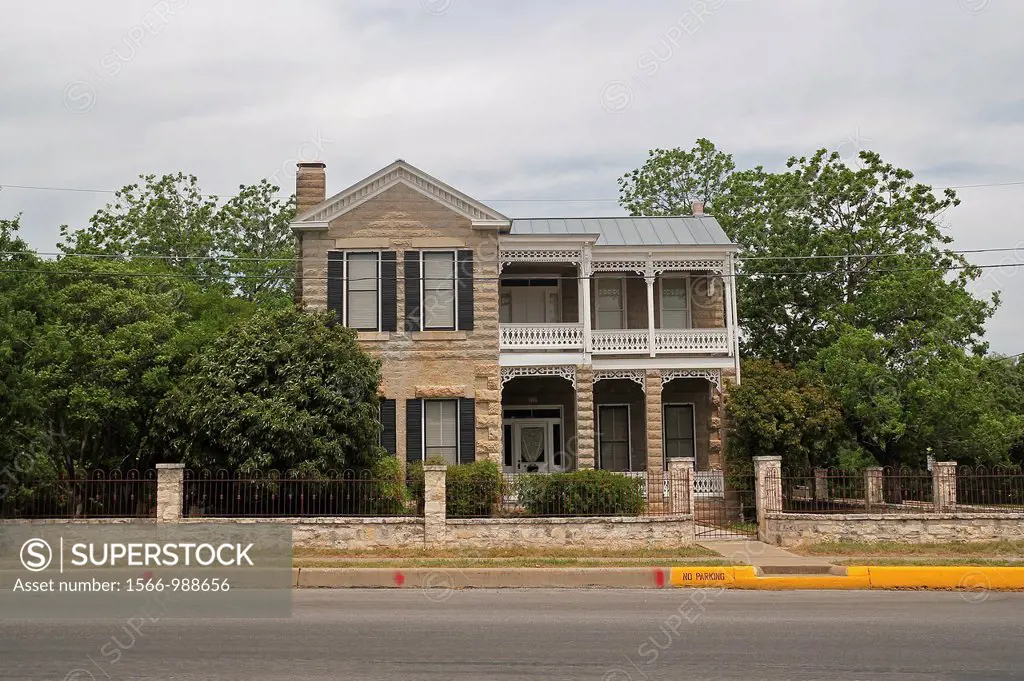 An old home in the town of Fredericksburg, Texas, United States