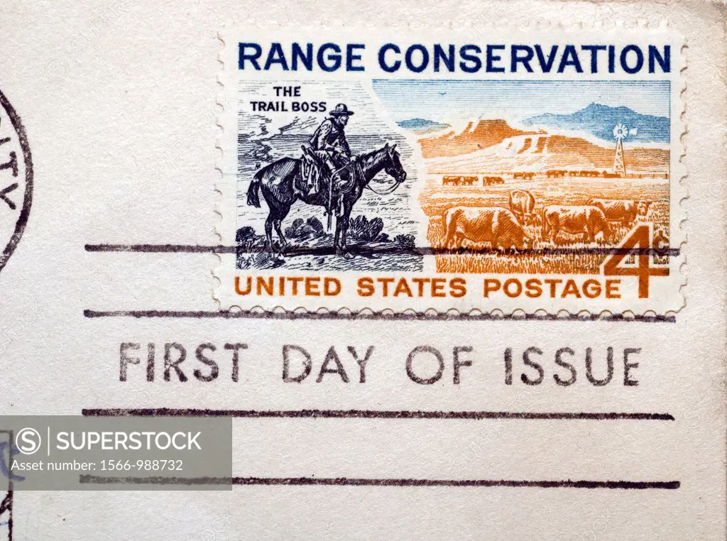 First day of issue postage cancellations  1961 Range Conservation  US commemorative postage stamps