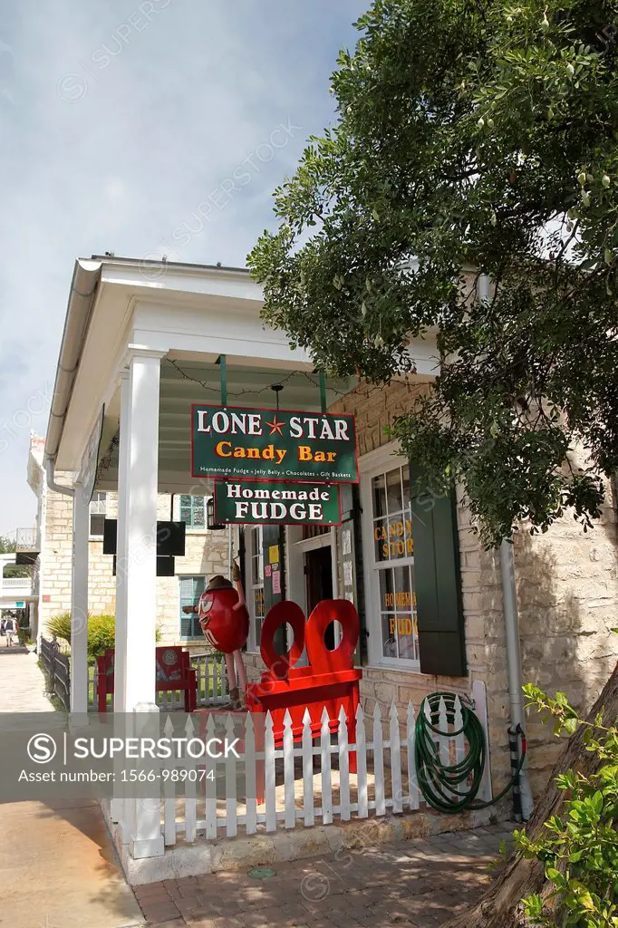 Lone Star Candy Bar store in Fredericksburg, Texas, United States
