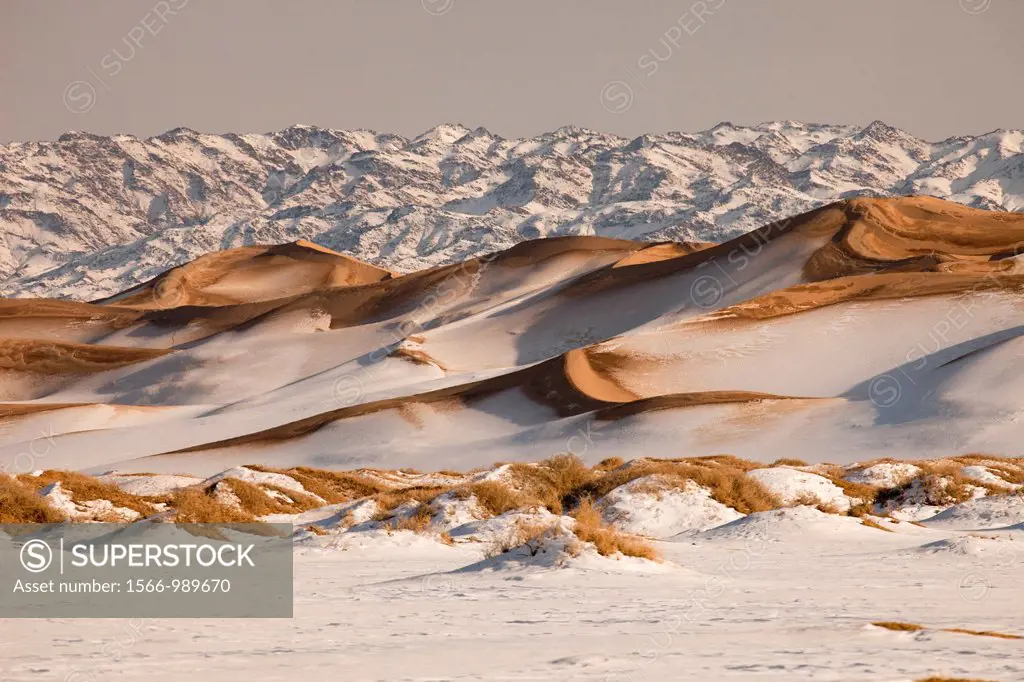 Khongur sand dunes, Sevrei mountains, Gobi desert, Mongolia