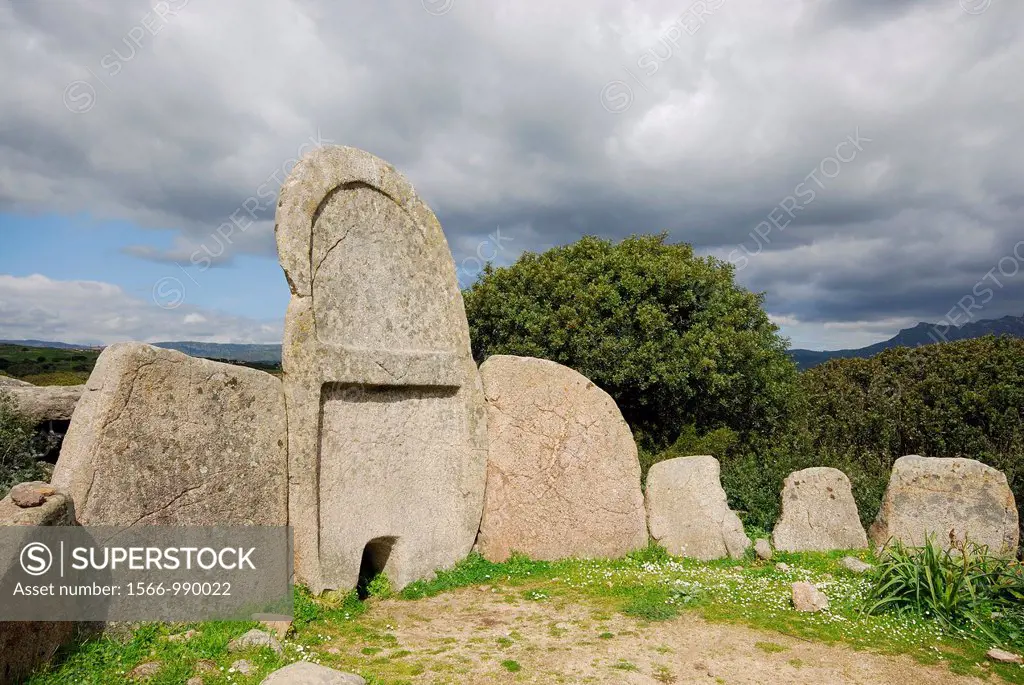 Giant´s tomb of S´Ena e Thomes near Dorgali, Sardinia, Italy