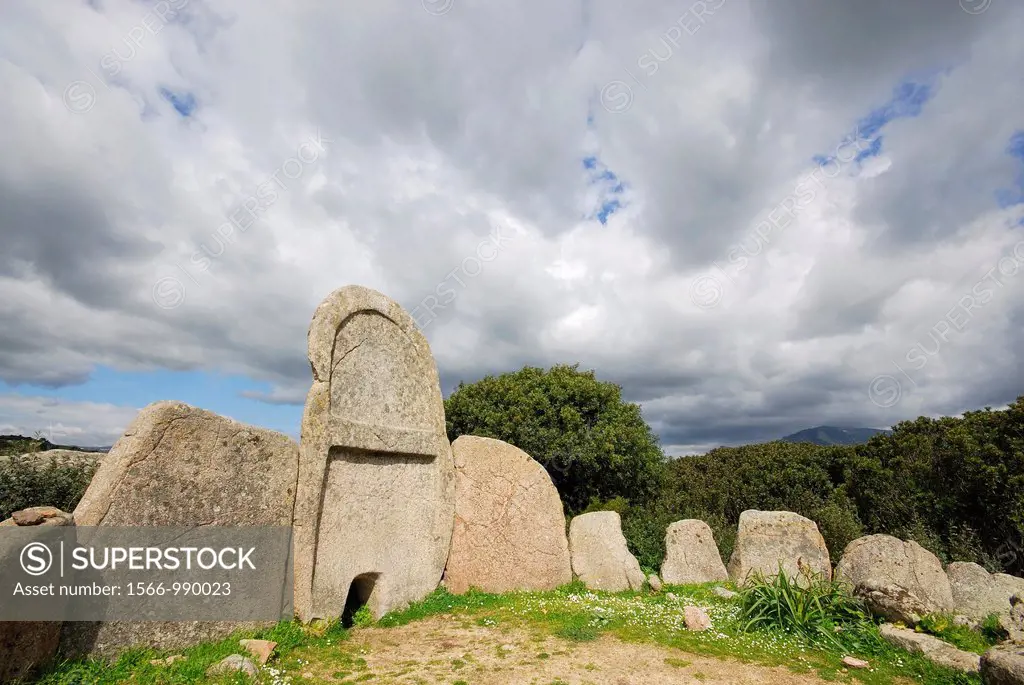 Giant´s tomb of S´Ena e Thomes near Dorgali, Nuoro province, Sardinia, Italy
