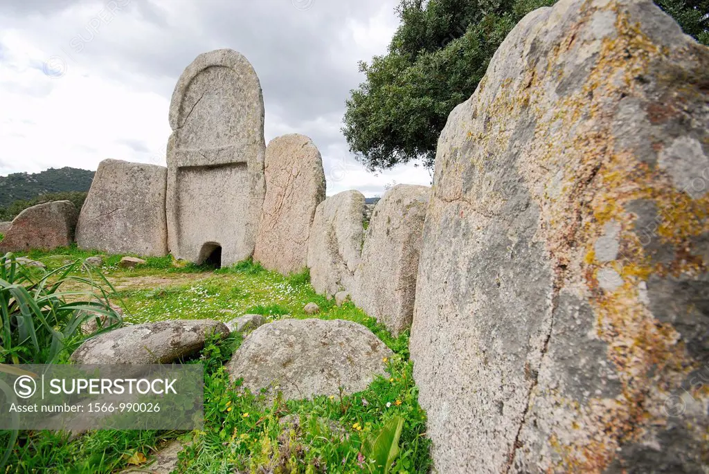 Giant´s tomb of S´Ena e Thomes near Dorgali, Nuoro province, Sardinia, Italy