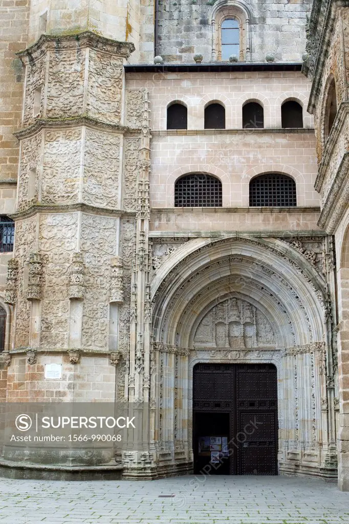 Cathedral of Santa María de la Asunciónl in Coria, town declarated Historical-Artistic Site  Cáceres, Extremadura  Spain