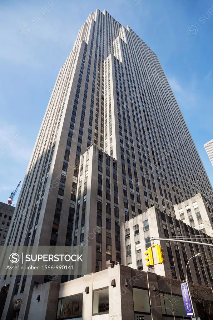 30 Rockefeller Plaza also known as the GE Building, Rockefeller Center in Manhattan, New York City, United States of America