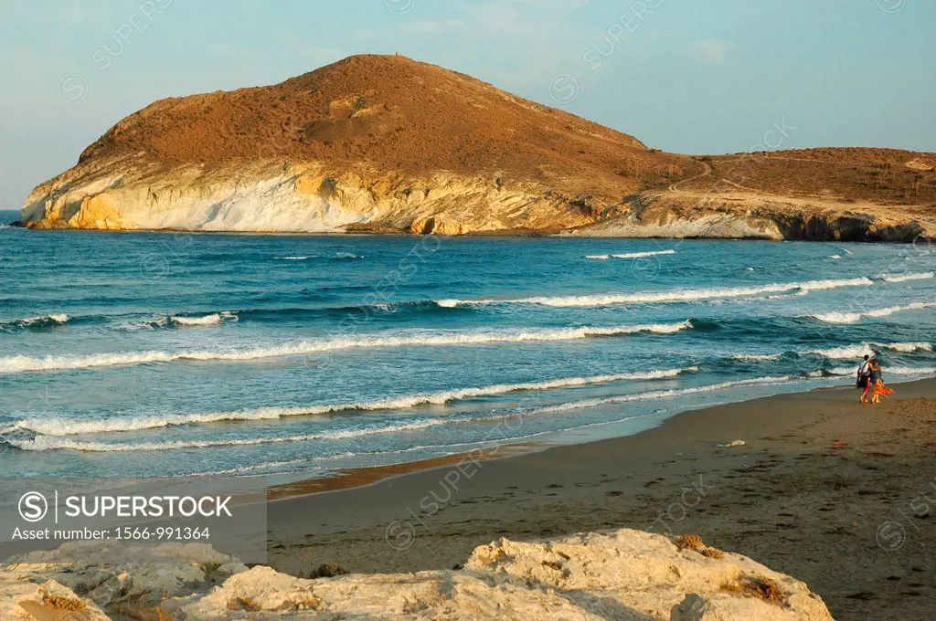 Genoveses beach CABO DE GATA NATURAL PARK Almeria province Andalusia Spain