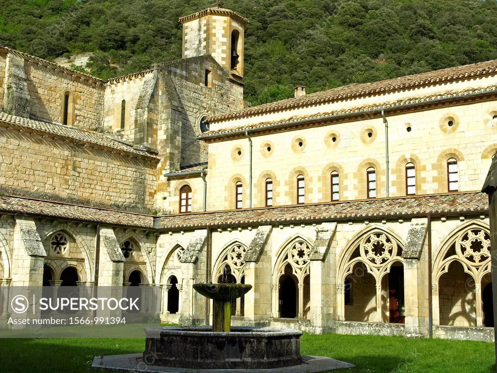 cloister of Iranzu Monastery in Navarre