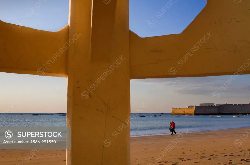 Caleta beach Cádiz, Andalusia, Spain