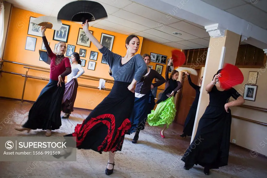 Matilde Coral flamenco dance school at calle Castilla, Triana district  Sevilla  Andalusia  Spain