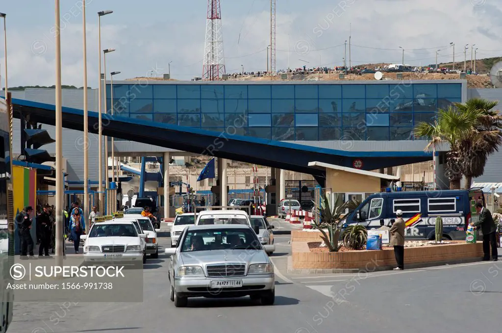 The Tarajal border checkpoint between Ceuta and Morocco  Spain