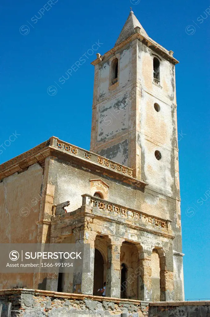 Almadraba de Monteleva church CABO DE GATA NATURAL PARK Almeria province Andalusia Spain