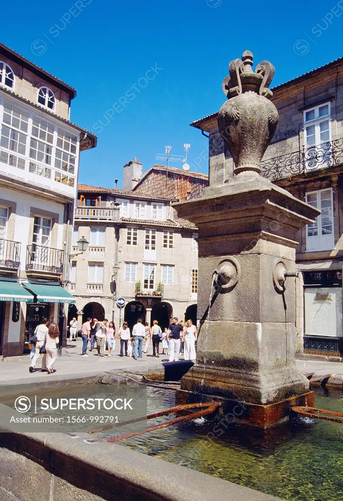 Toural Square. Santiago de Compostela, La Coruña province, Galicia, Spain.