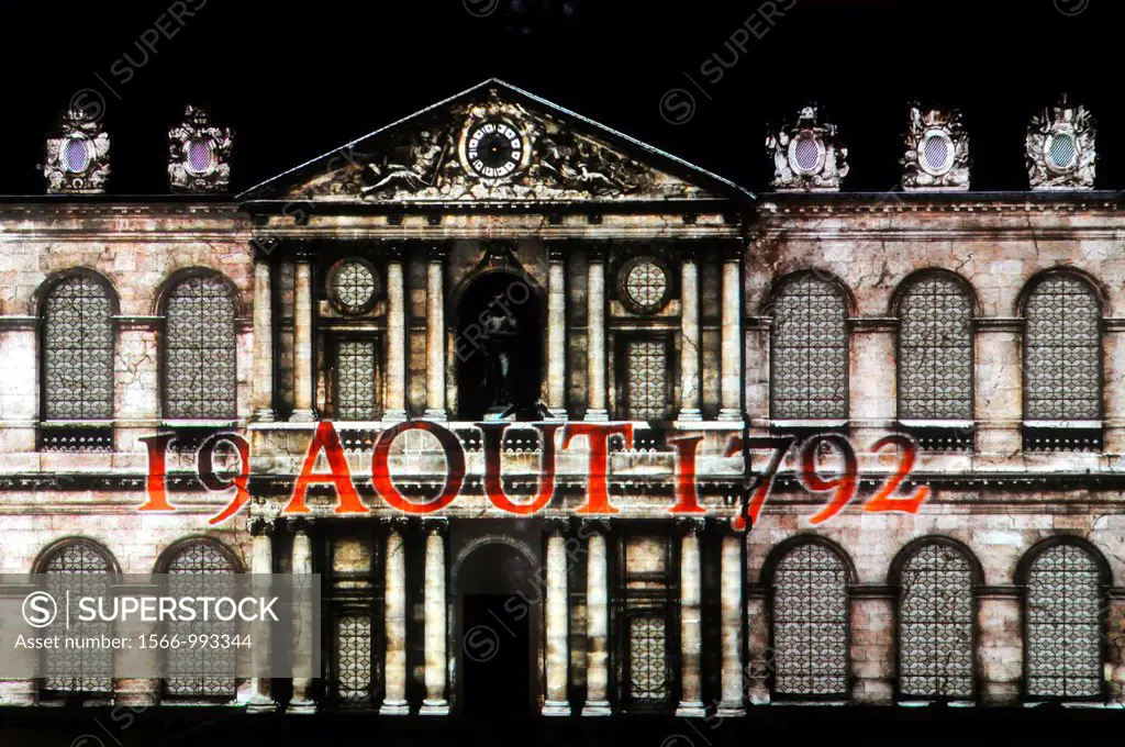 ´La Nuit aux Invalides´, sound and light show set in the open air in the main courtyard of the hôtel des Invalides, on about 250 metres of facades, il...