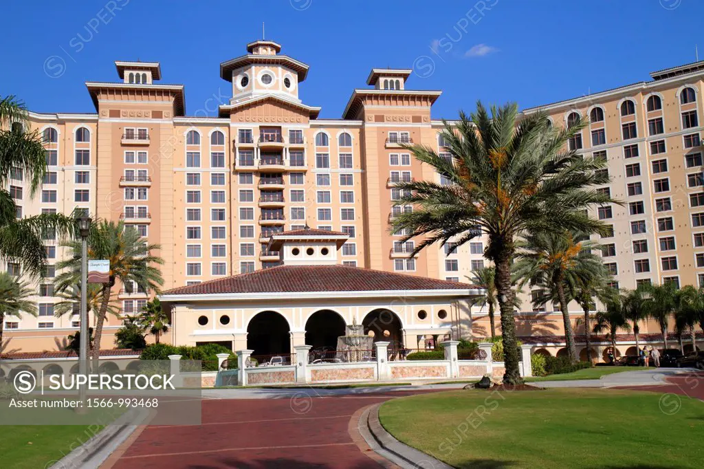 Florida, Orlando, Rosen Shingle Creek Hotel, exterior, front, entrance, resort,