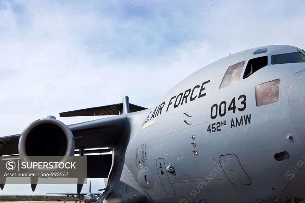 US Air Force C17 military cargo plane tif