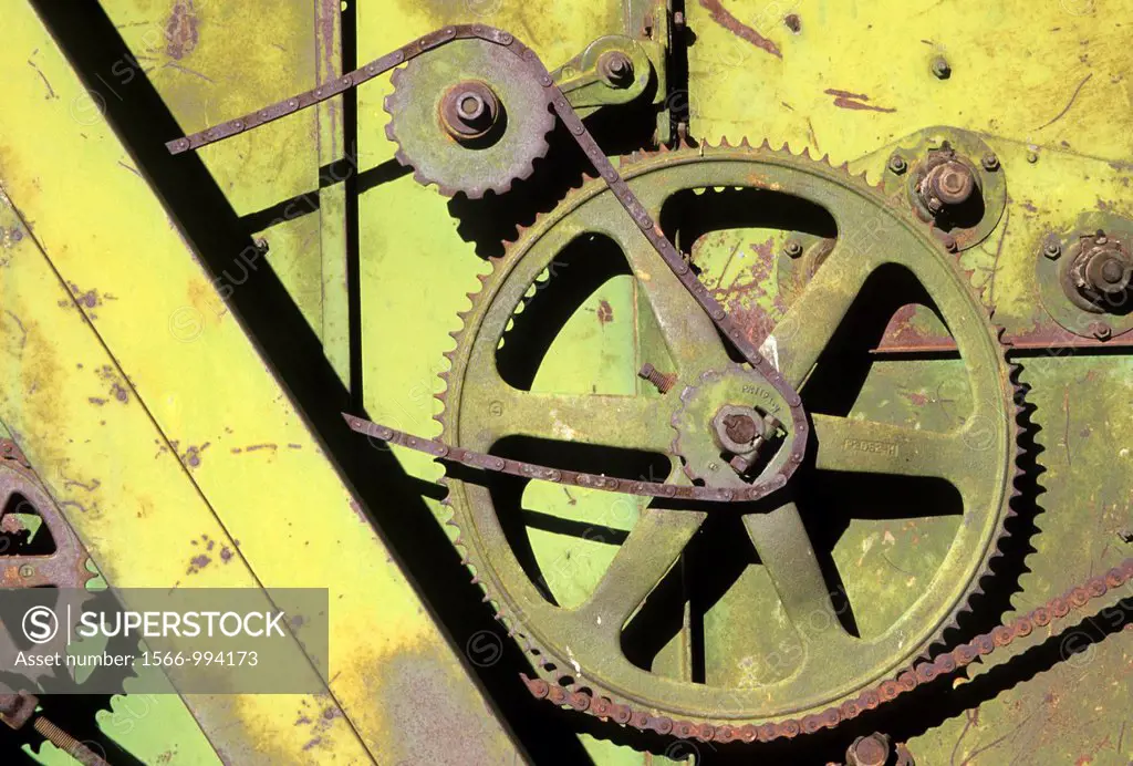 Combine gears, Central Washington Agricultural Museum, Union Gap, Washington