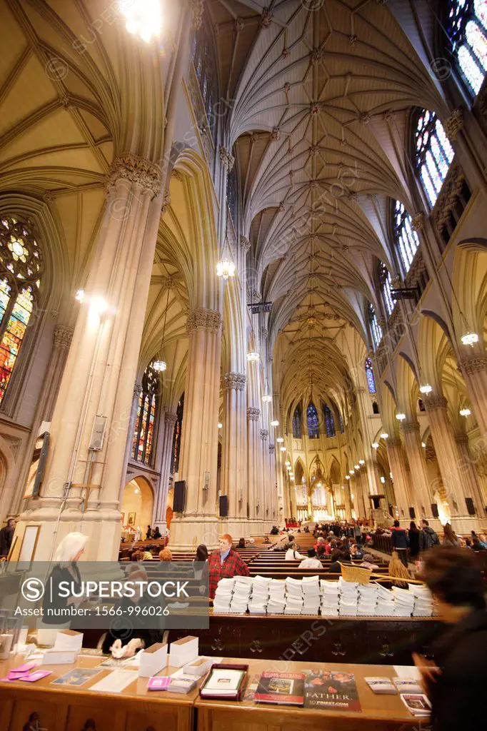 St. Patrick´s Cathedral, 5th Avenue and 50th Street, Manhattan, New York, USA, United States, America.