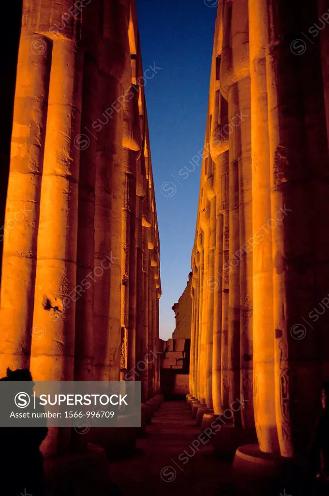 Colonnade of Amenhotep III  Luxor Temple, Luxor, Egypt